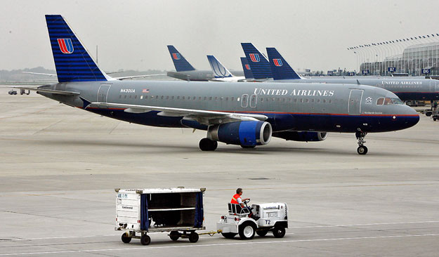 A United Airlines repülői a Chicago-i O'Hare repülőtéren. Még nagyobbak lesznek.