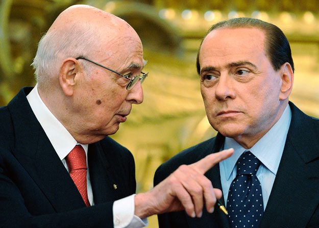 Napolitano és Berlusconi. Rossz emlékek