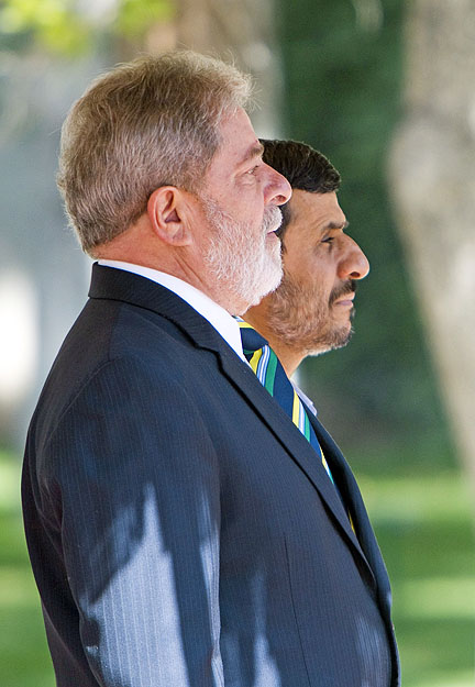 Lula Da Silva és Mahmud Ahmadinezsad Teheránban