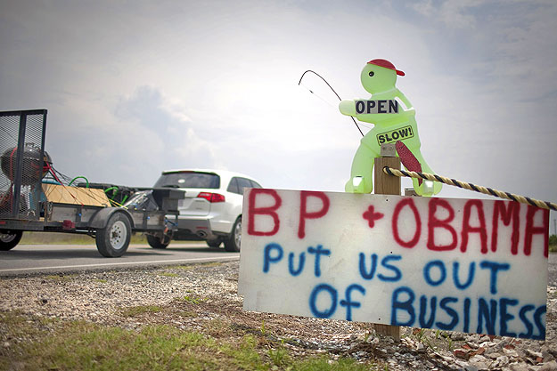 Louisianában a BP-t és Barack Obama elnököt tartják felelősnek a megélhetésük elvesztéséért aggódó helyiek