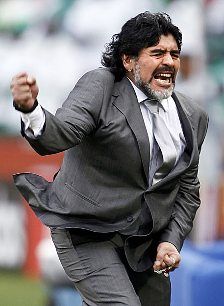 Maradona boldog