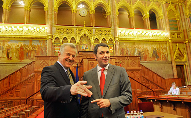 Schmitt Pál és Lázár János a Fidesz meghallgatásán