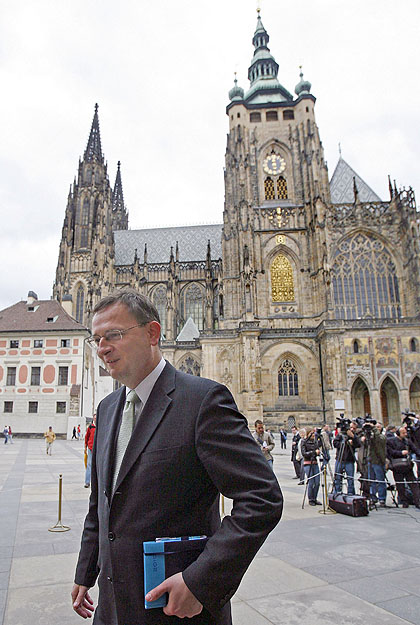 Petr Necas, az ODS vezetője: a leendő cseh kormányfő.