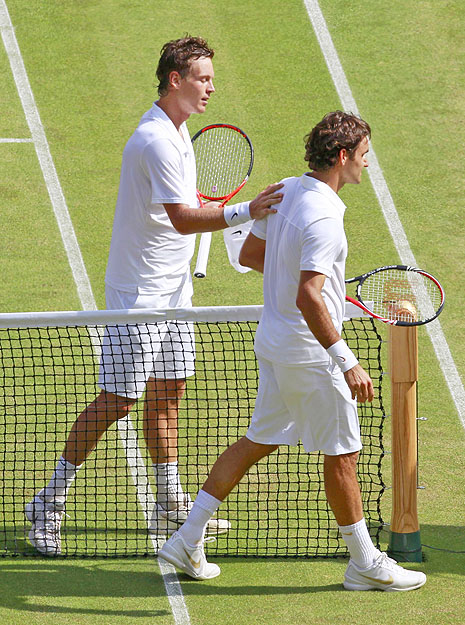 Berdych vigasztalja Federert