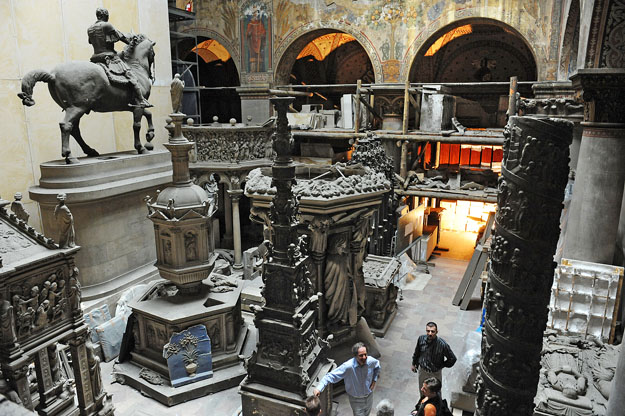 A második világháború óta nem járt a közönség a Szépművészeti Múzeum Román csarnokában