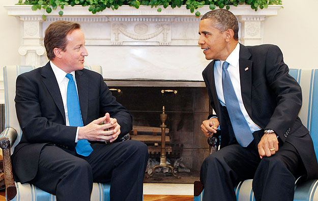 Cameron és Obama a Fehér Ház Ovális Irodájában. Konyha után szabadon