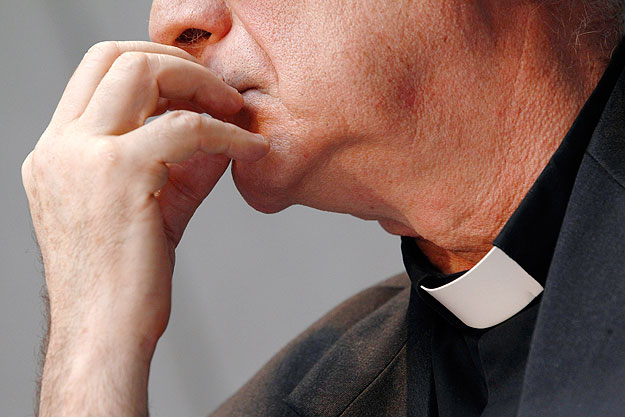 Vatican's spokesman Father Federico Lombardi attends a news conference in the Holy See press office at the Vatican July 15, 2010. The Vatican on Thursday made sweeping revision to its laws on sexual abuse of children by priests, in its latest attempt