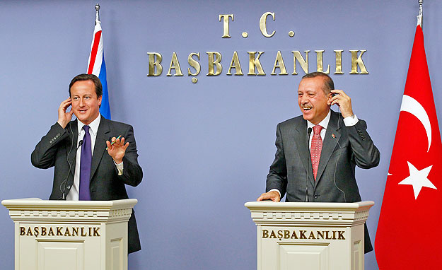 David Cameron és Erdogan Ankarában. Sajtótájékoztató.