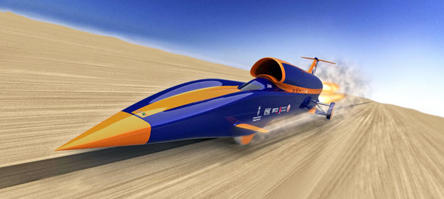 2012-re tervezik a rakétával is hajtott és ezer mérföldes óránkénti sebességre képes Bloodhound SSC autó bevetését