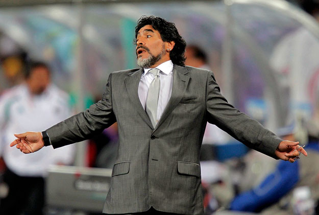 Maradona még szövetségi kapitányként a vb-n
