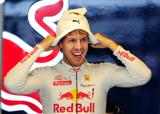 Tévedés, nem én vagyok Kuka a Hófehérke és a hét törpéből! Sebastian Vettel (Red Bull) magánszáma