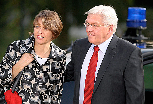 Steinmeier és felesége, Elke Büdenbender 2009-ben Berlinben