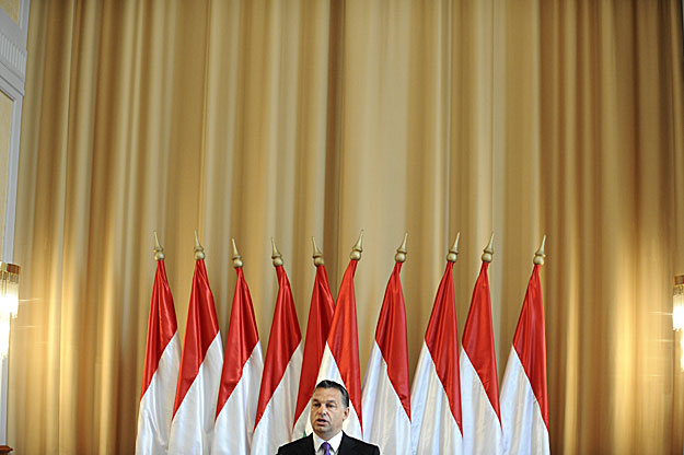 Orbán Viktor beszél a Bem rakparton
