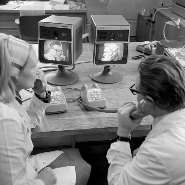 Kísérleti videotelefonok a Magyar Postán 1976 februárjában