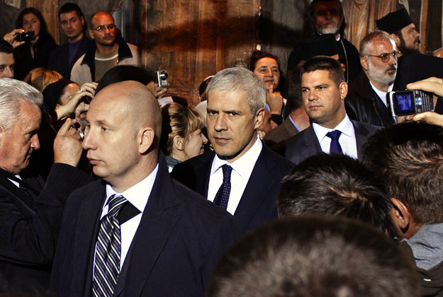 Borisz Tadics szerb elnök egy 2010-es ünnepségen. Szigorítják a biztonsági intézkedéseket
