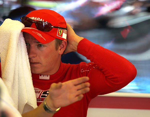 Kimi Räikkönen még Ferrari-színekben