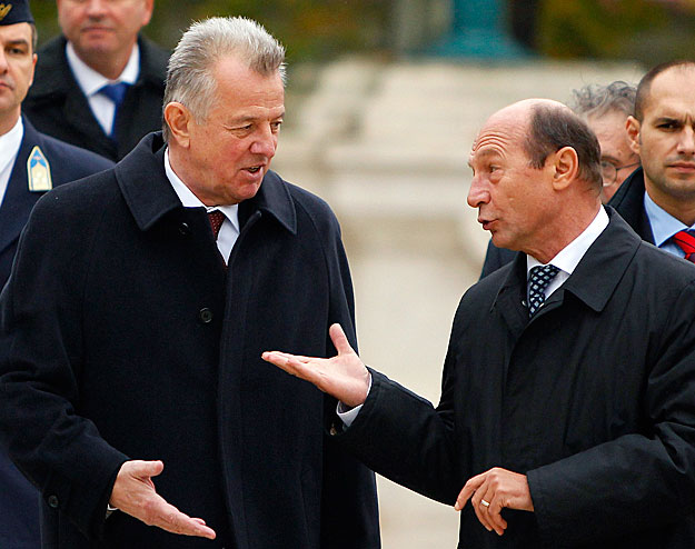 Basescu és Schmitt Pál Bukarestben - közös értékek