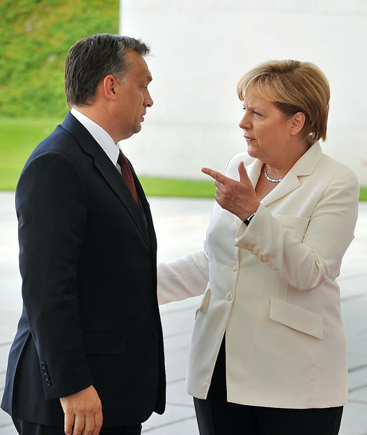 Orbán Viktor a német kancellárnál 2010 nyarán