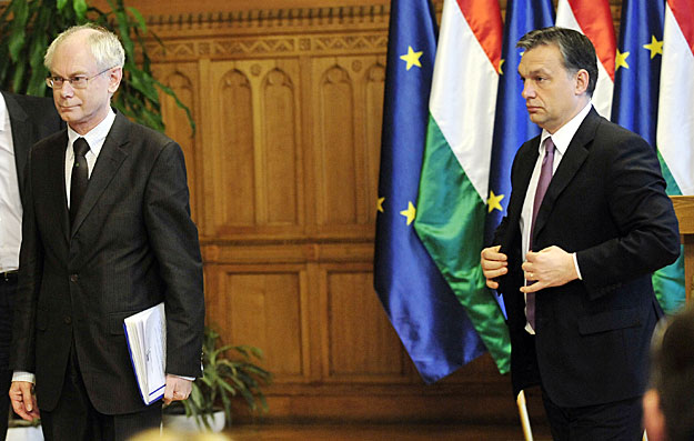 Orbán Viktor miniszterelnök és Herman Van Rompuy. Vissza a lendületet