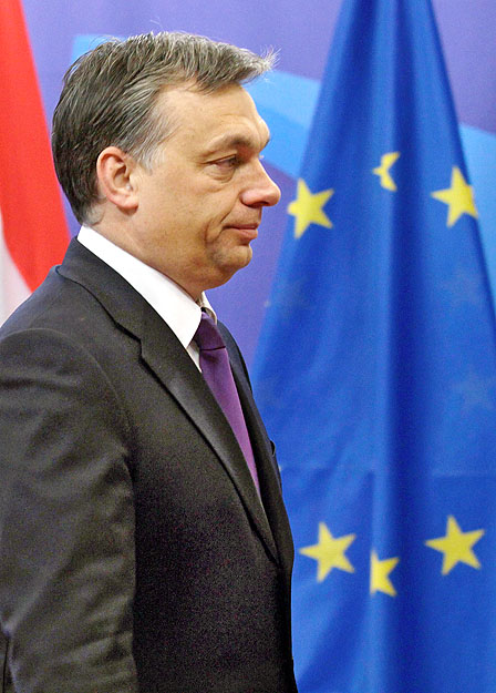Orbán Viktor kormányfő az Európai Bizottság brüsszeli székházában
