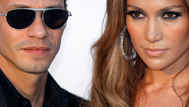 Jennifer Lopez és volt férje, Marc Anthony a Cinema Against AIDS jótékonysági rendezvényén