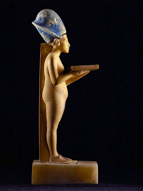Ehnaton fáraó mészkő szobra, amelyet elloptak az Egyiptomi Múzeumból

