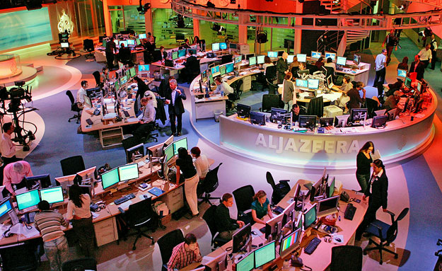 A katari székház stúdiója - az arab világ egyik legfontosabb hírforrása