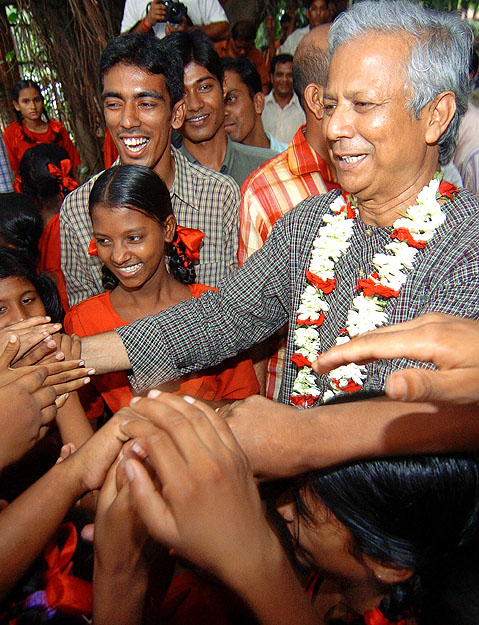 A bangladesi Nobel-díjas Mohamed Junusz