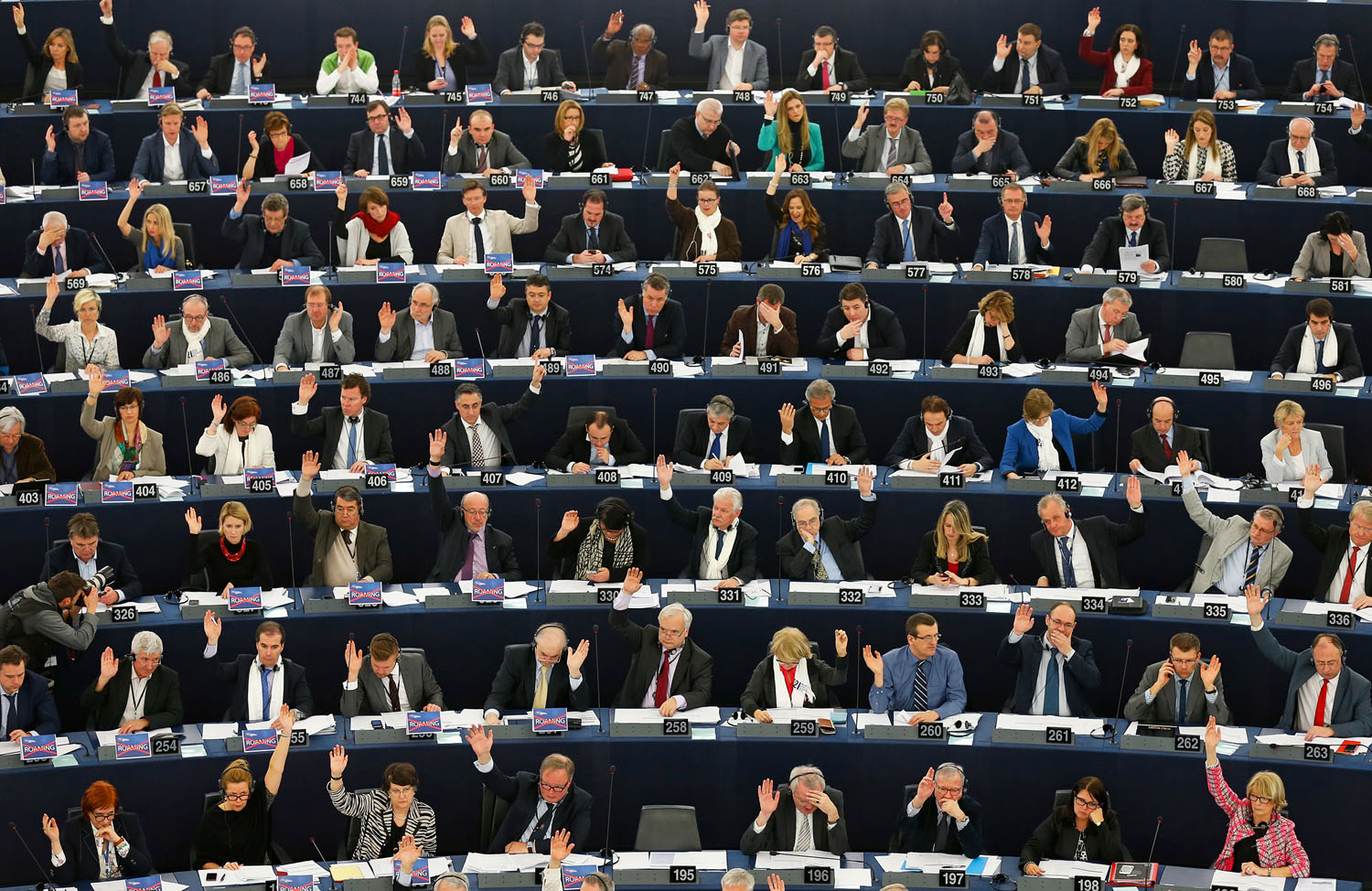 Szavaznak az EP-képviselők