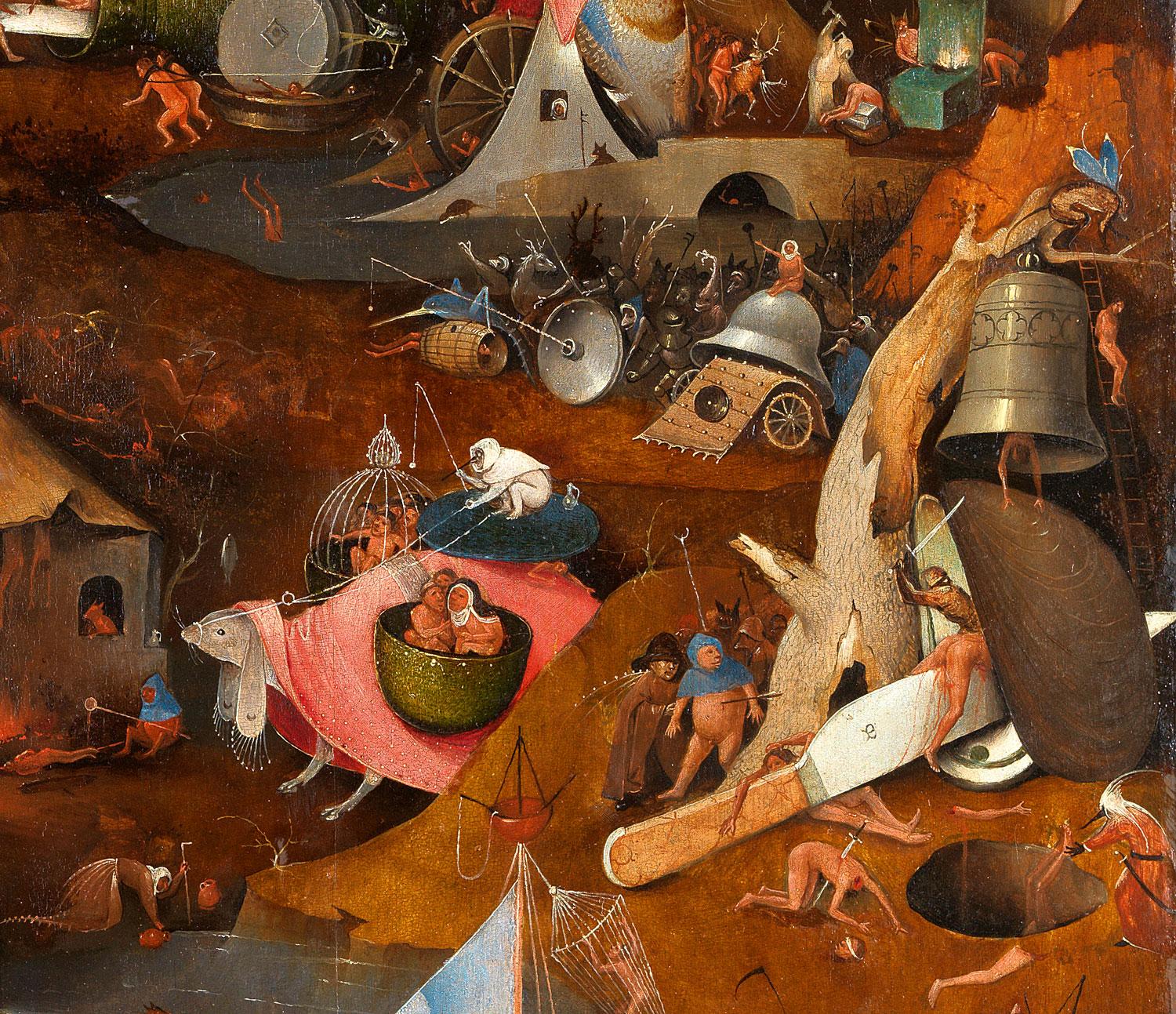 Részlet Hieronymus Bosch Utolsó ítélet című hármas oltárából (1495–1505)