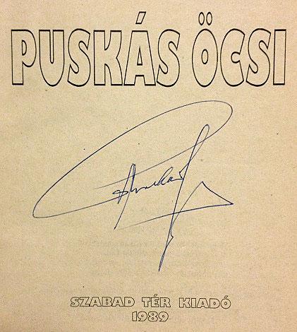 Egy értékes kézjegy: Puskás Ferenc autogramja